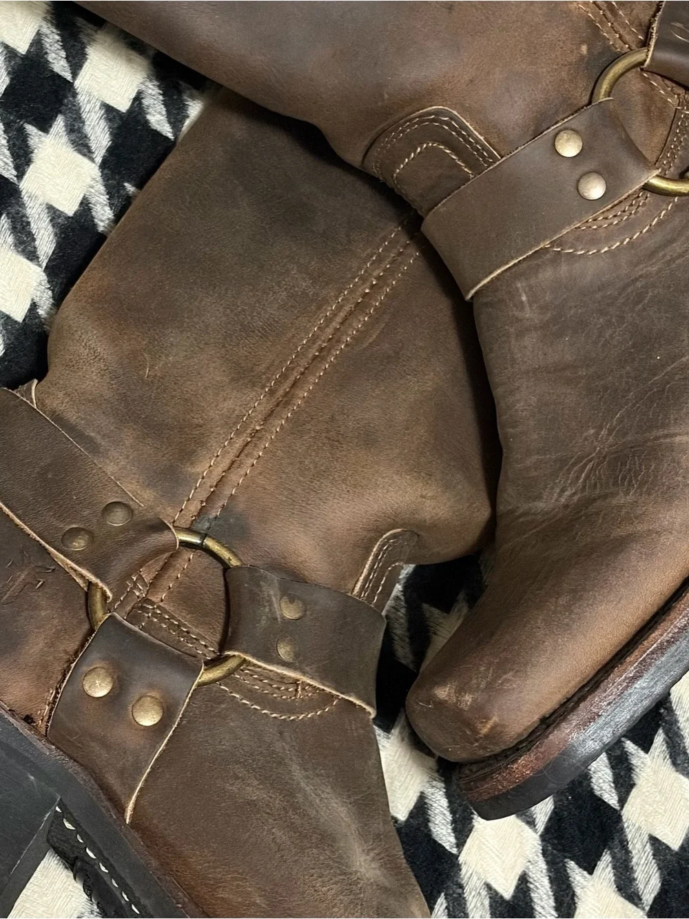 Frye Leather 12R Harness Boot - Picture 4 of 7